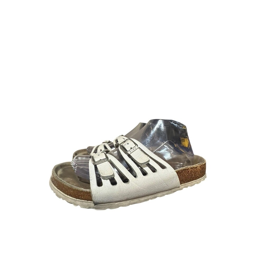 Birkenstock Granada White Double Straps Slide Sandals EU 39 Womens 8 Mens 6